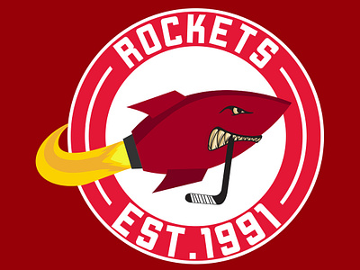 Golden Rockets Logo Design branding branding company design golden hockey logo illustration logo rockets vector vector art