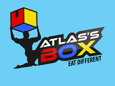 Atlas's Box Logo Design branding branding agency branding company delivery design food illustrator logo student vector