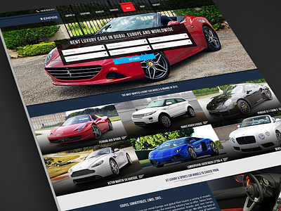 Empire Luxury Website Design car car rental dubai luxury rent car supercars web design web design agency website