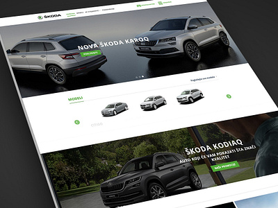Skoda Cars Dealership Website Design business car dealer car dealership cars skoda ui ux web design website website design