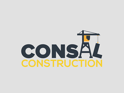 Consal Construction Logo Design branding branding agency branding company construction construction logo consulting consulting logo logo logo design
