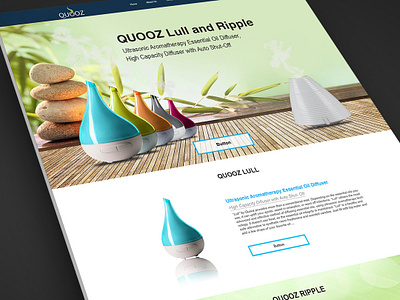 Qooz Website Design aromatherapy relaxation ui ux web design web design agency web design company website website design