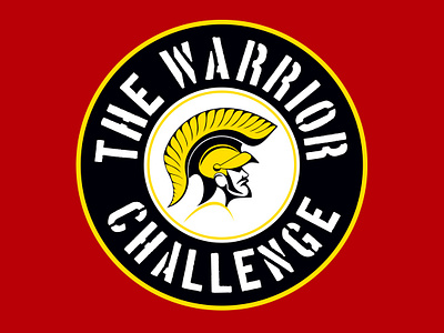 The Warrior Challenge Logo branding branding agency branding company challenge logo logo animal logo design mud race warrior