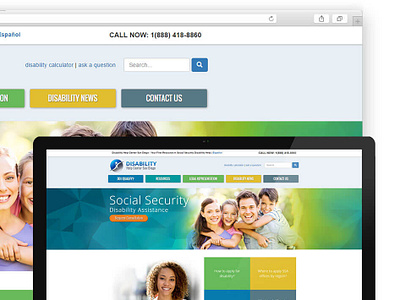 Social Security Disability Law Firm ux web design