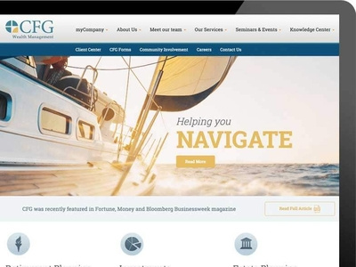 Financial Services Website Design