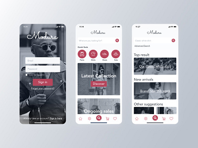 Modura app design ui ux