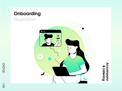 Onboarding Illustration #01 branding design drawing illustration sketch ui vector