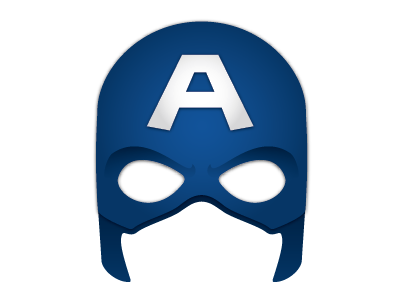 Captain American mask app design graphic halloween illustration iphone