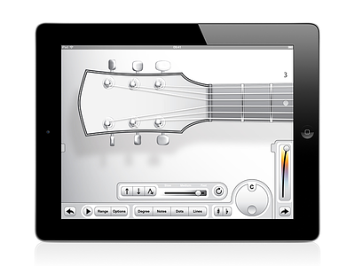 Guitar Scale Visualizer apps design guitar ipad uiux vector
