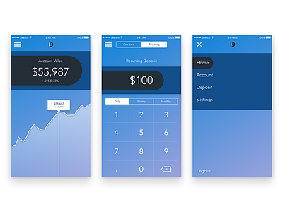 Bankr Mobile App android app ios mobile ui ux