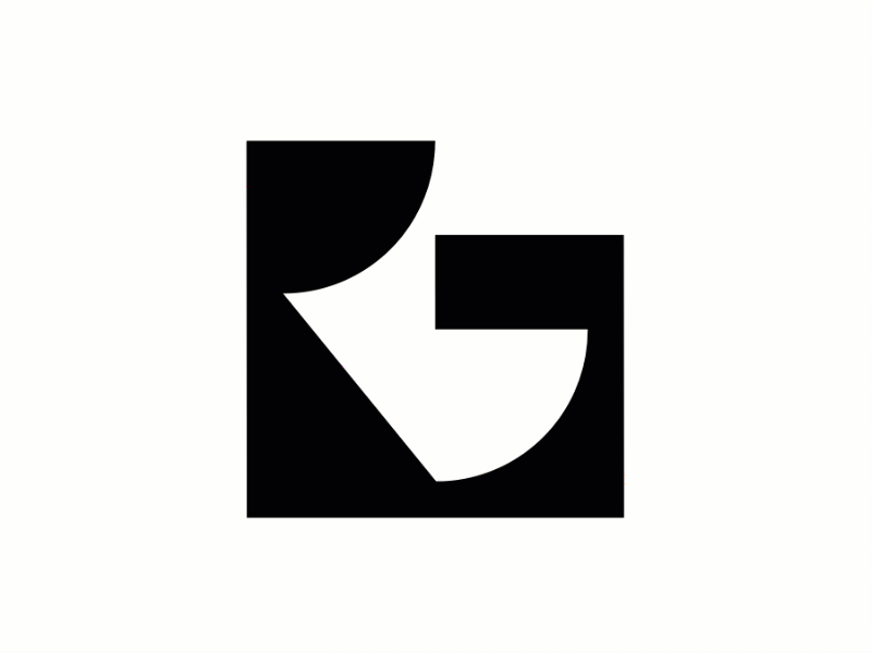 RG Logo - Built with the Golden Rectangle black and white golden rectangle illustration logo vector