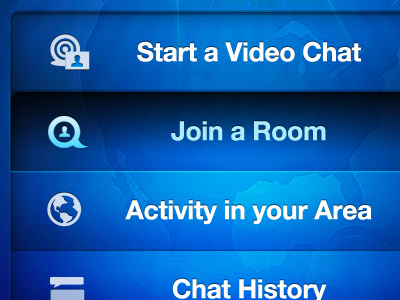iPhone App Start Screen interface ios iphone tinychat