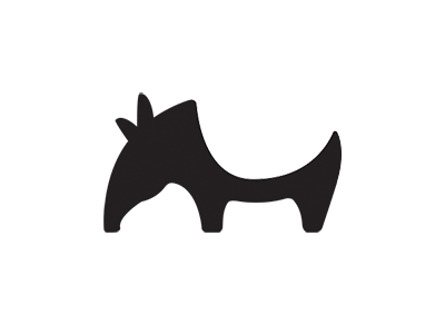 Tapir animal logo silhouette tapir