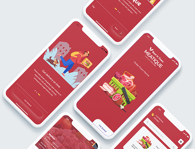 Meatque design icon logo minimal mobile ux web