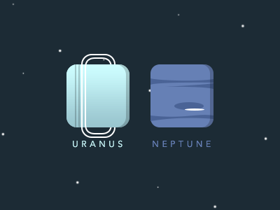 Uranus and Neptune