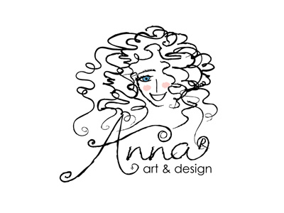 Anna A D Logo anna art design anna nadler graphic design illustration logo design