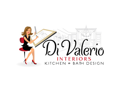 Divalerio Logo illustration interior design logo