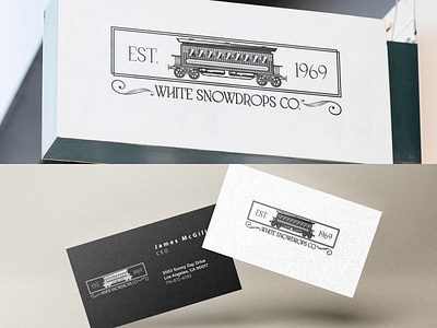 White Snowdrops concept logo