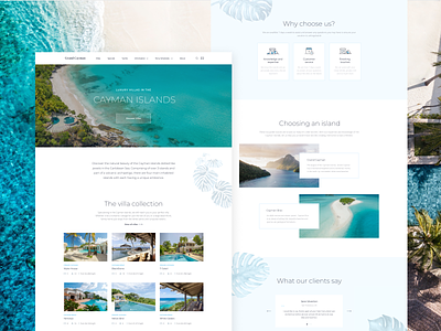 Villas Booking Website booking branding design illustration interface travel typography ui ux website website design