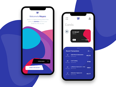 Digital Bank App Concept app bank clean design finance flat minimal mobile modern ui