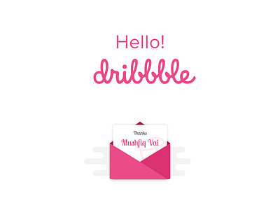 Hello Dribbble! debut dribbble first shot minimal