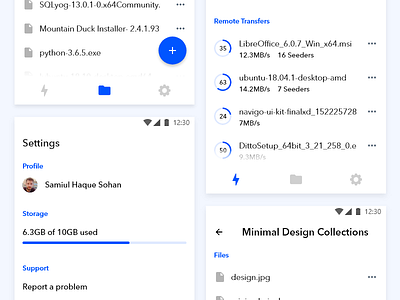 Zanvent Transfer app file transfer mobile app torrent ui user interface ux ux design zanvent zanvent transfer