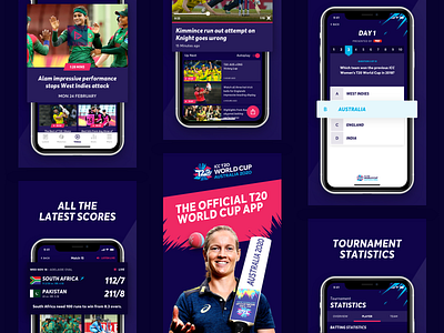 Women's T20 Cricket World Cup - App Store Screenshots