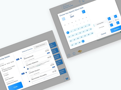 Train Ticket Vending Machine Pt.1 calendar calendar design clean design light modal box modal window modals sketch ticket machine trains transport travel ui ui ux ux