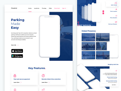 Parking App - Promotional Website