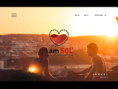 SGL website app design ui web