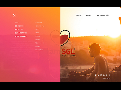 SGL website app design ui web