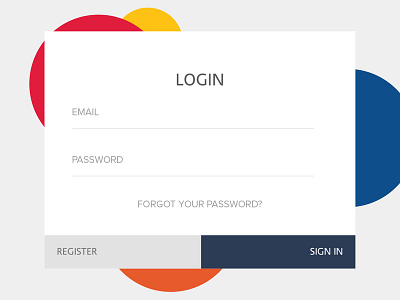 Clean Login UI clean colors daily login register signin simple ui ux