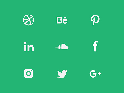 Social Media Icons behance design dribbble facebook iconpack icons socialmediaicons vector