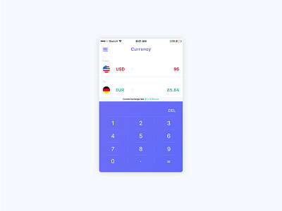 Converter App UI clean converter currency design ios simple sketch ui user interface ux