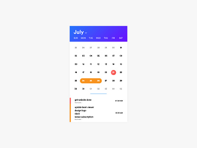 Calendar UI