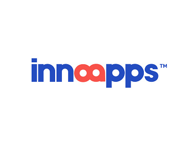 InnoApps Brand Design branding design icon identity infinite logo logo design mark shapes solutions wordmark