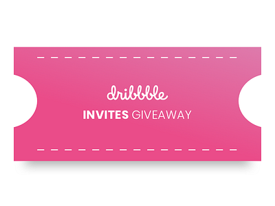 Dribble Invite to giveaway! dribbble giveaway invite
