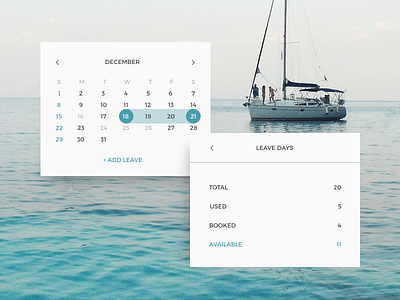 Leave day Calendar 038 calendar calendar design challenge dailychallenge dailyui design ui ux