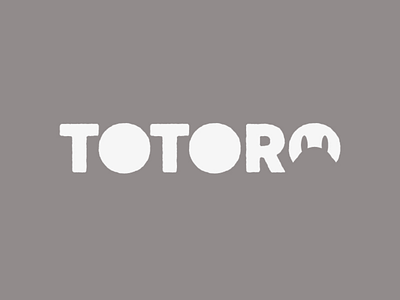 Totoro totoro logo design minimal