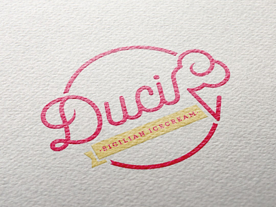 Duci - sicilian icecream logo logos logotype design