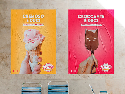 Adv for Duci - sicilian icecream adv advertising ice cream poster