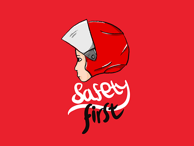 Safety first character first helmet motor procreate safety