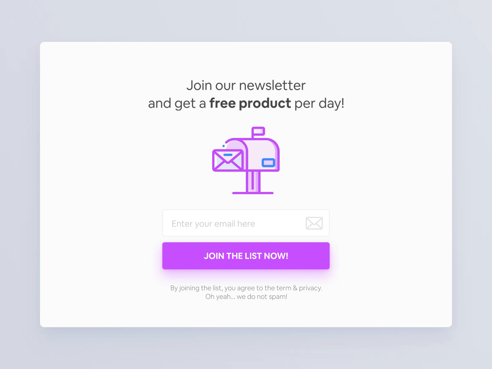 Newsletter UI Animation by Fateh Zid