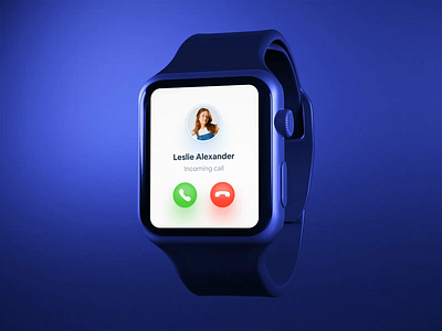 Incoming Call Screen Interaction animation app dark interface light os product design smart watch smartwatch ui ui design ux ux design