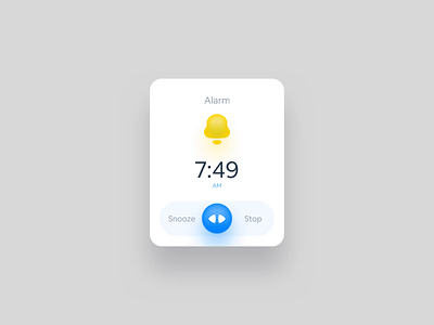 Alarm Animation & Interaction Screen alarm animation app design interface light notification smartwatch ui ui design ux