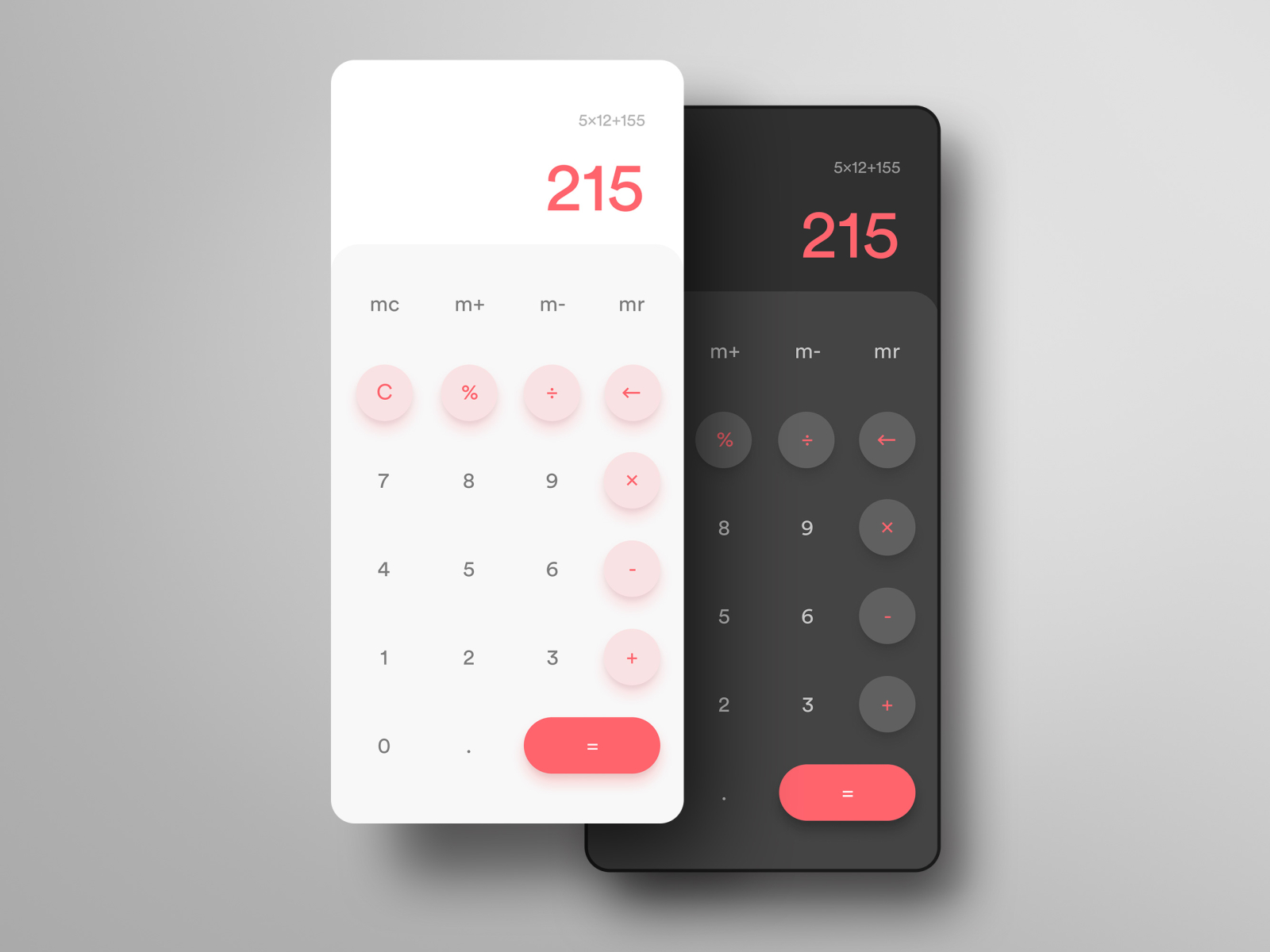 Minimalist Calculator by Fateh Zid on Dribbble