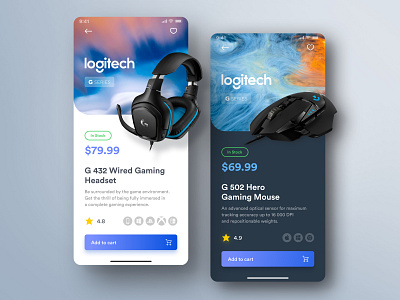 Tech Store - Shop UI add to cart app application challenge concept daily ui dark design interface product page purchase tech technology ui ui design ux