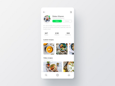 Food App User Profile