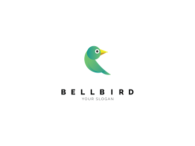 Bellbird Logo bell bird bird logo branding green identity logotype minimal