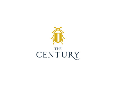 Century Builders Logo architecture bug builders century construction home insect realestate renovation